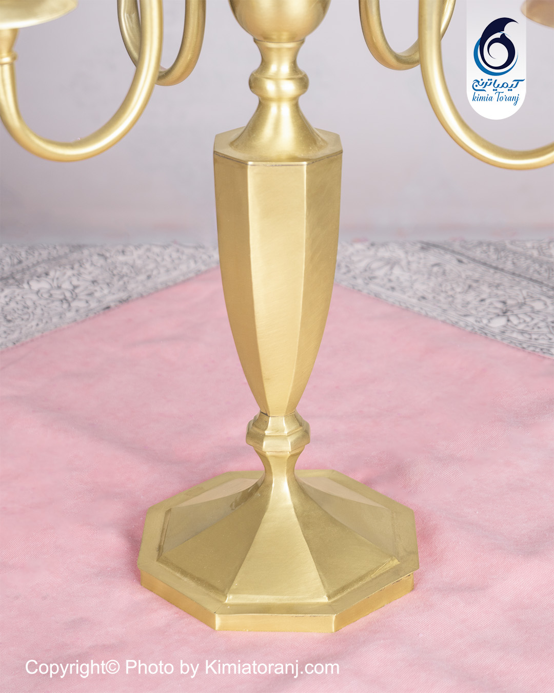 شمعدان پنج شعله برنجی