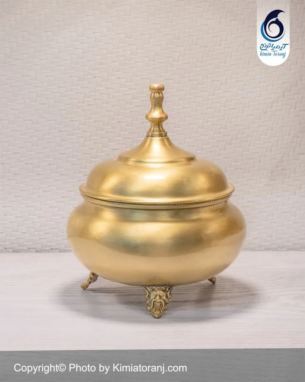 شکلات خوری سه پایه سایز1 برنجی