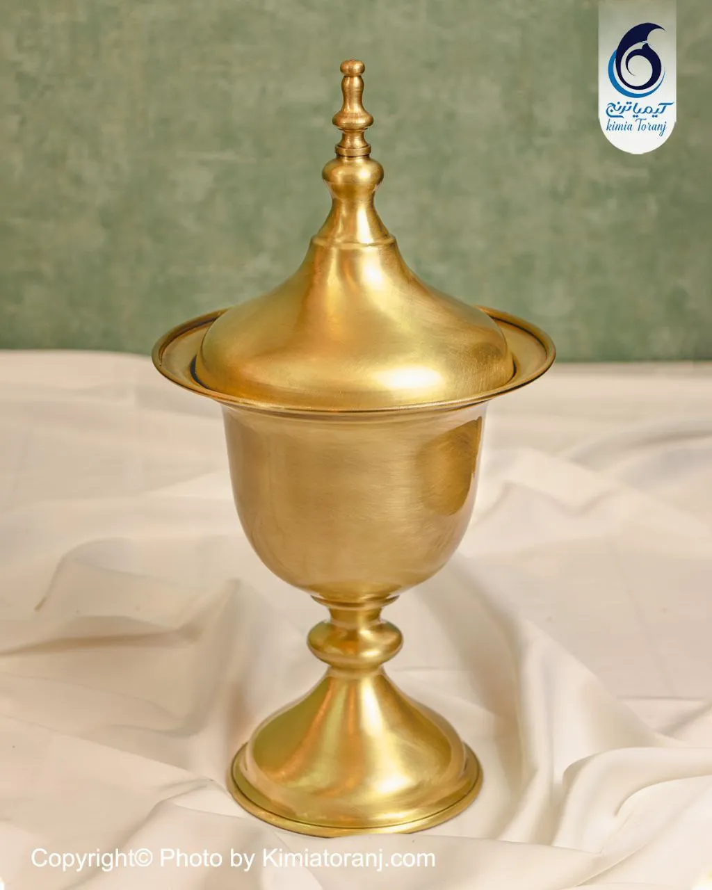 شکلات خوری کاپی تک پایه سایز 2 برنجی