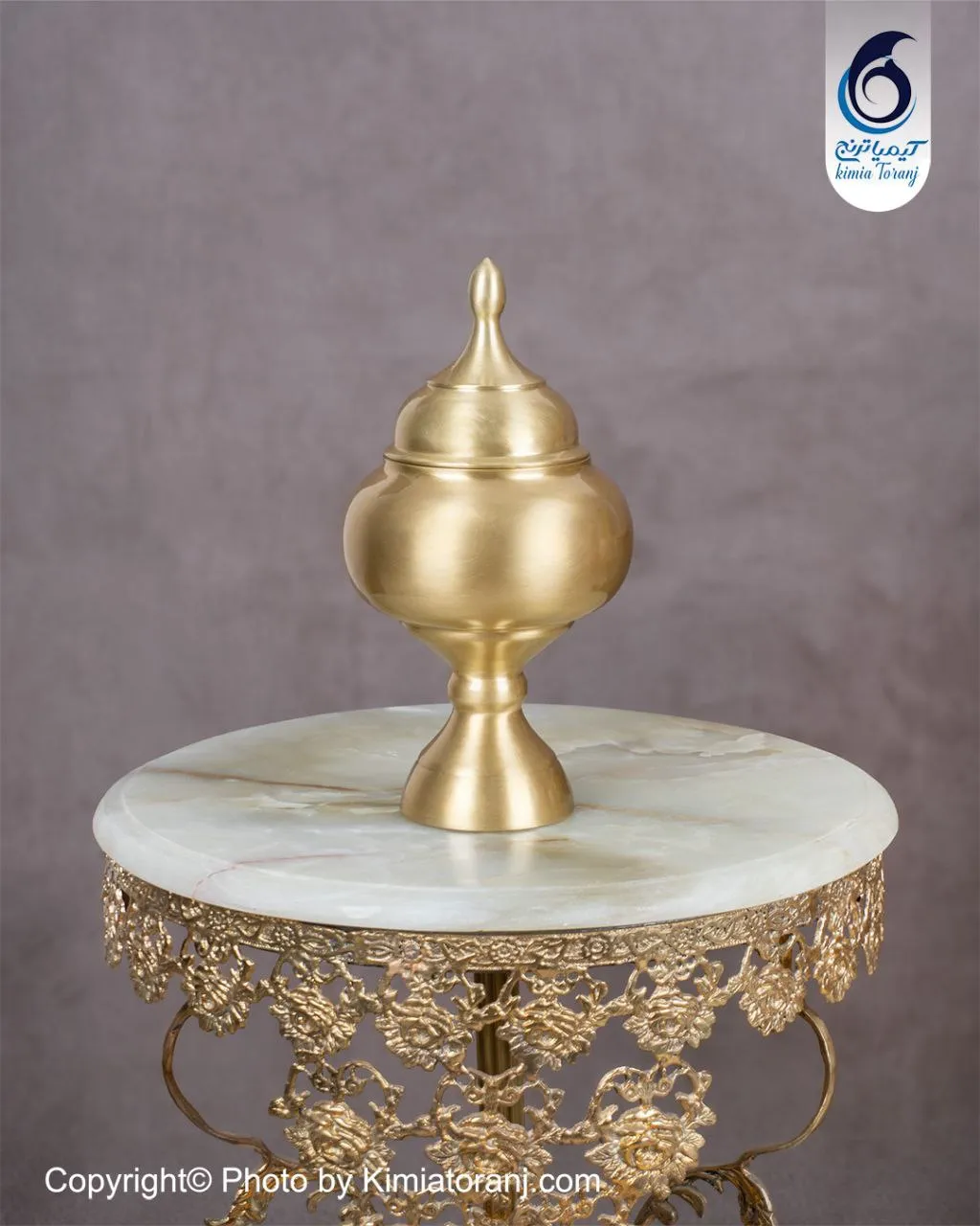 شکلات خوری تک پایه سایز 3 برنجی