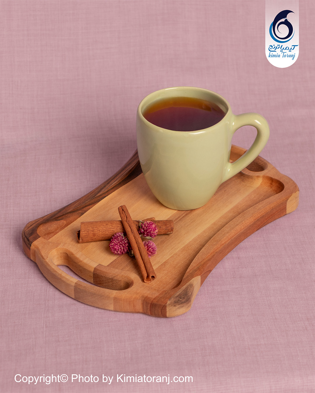 سینی تک نفره چایخوری ساده چوبی و دونفره با ضمانت ۶۰ ماهه صنایع دستی کیمیا ترنج
